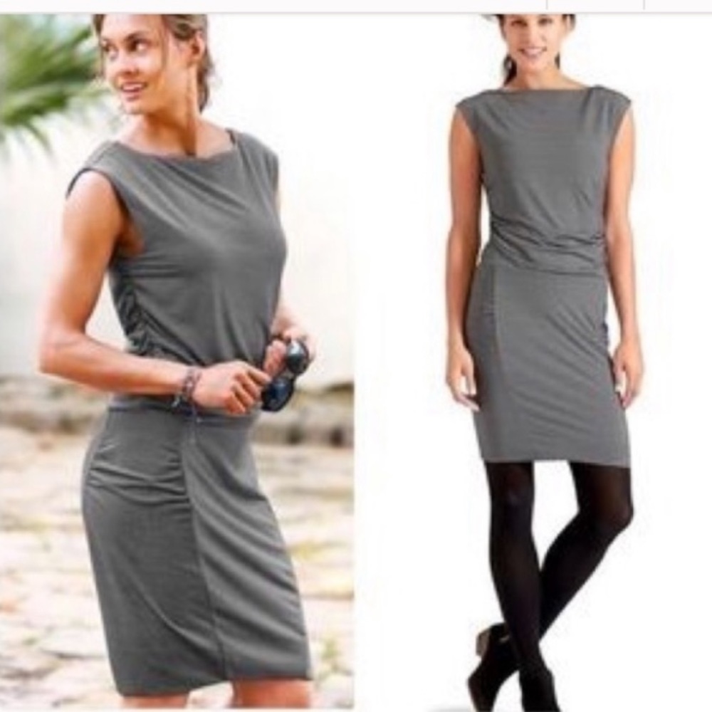 Athleta Gray Sleeveless Dress